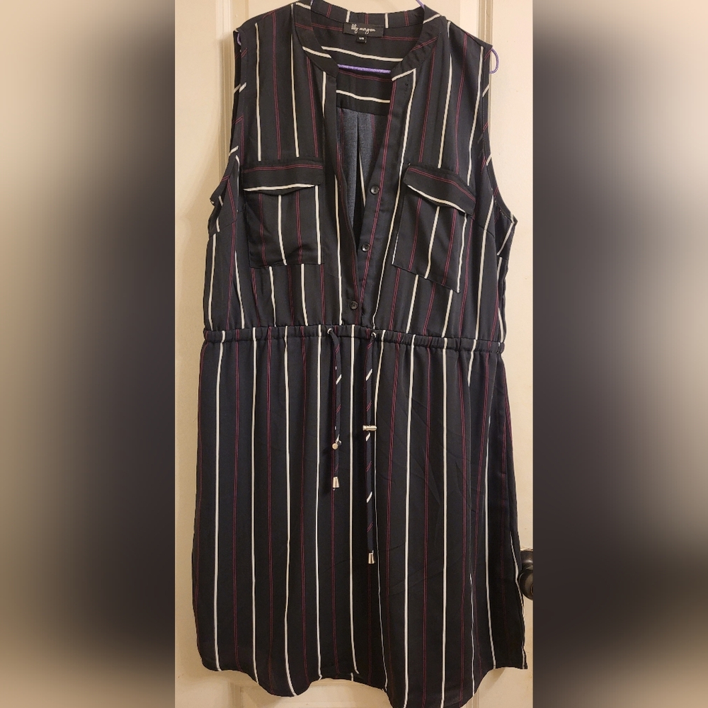 Striped Sleeveless Dress